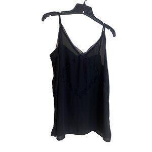 Promesa XL Black Lace Trim Camisole Top – Because Basic Is Boring